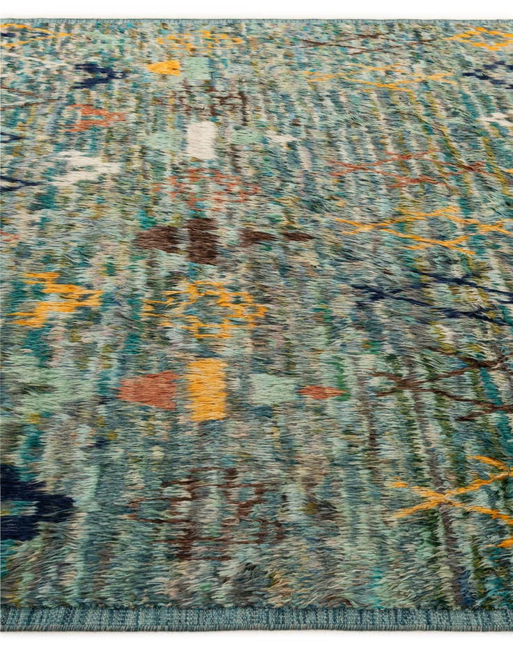 Detail image of 8' 10 x 10' 8  Hand Knotted Moroccan Wool Rug