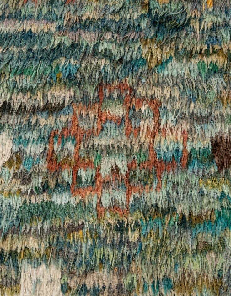 Detail image of 8' 10 x 10' 8  Hand Knotted Moroccan Wool Rug