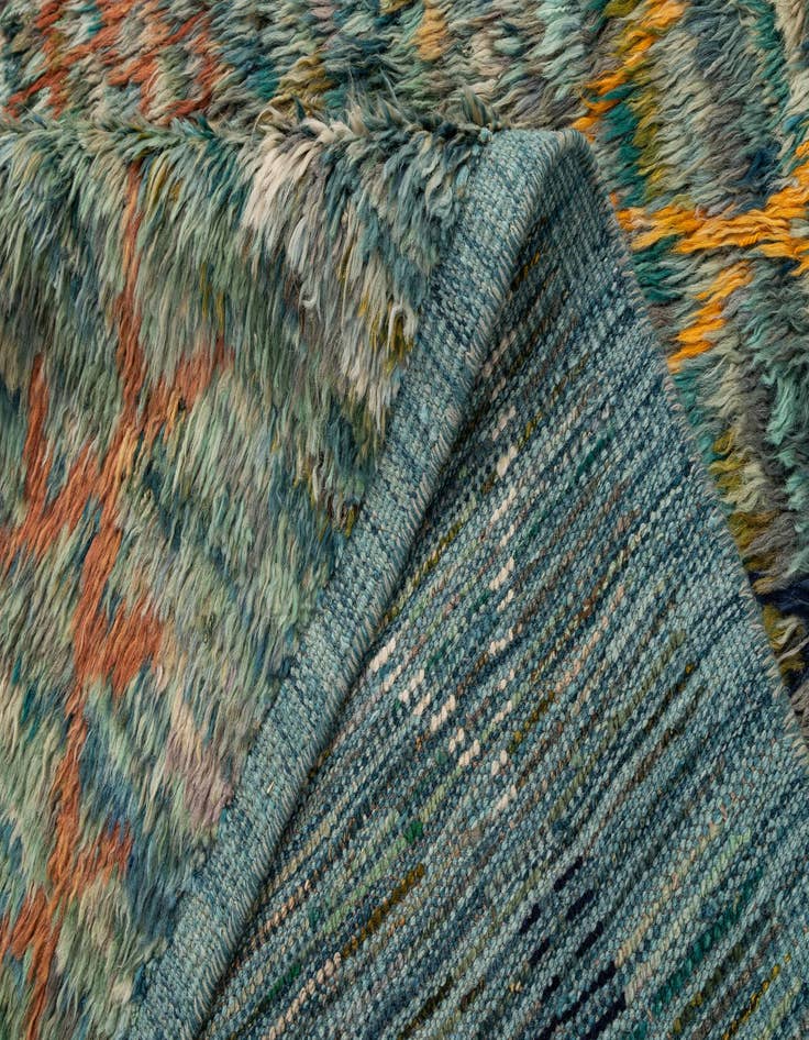 Detail image of 8' 10 x 10' 8  Hand Knotted Moroccan Wool Rug