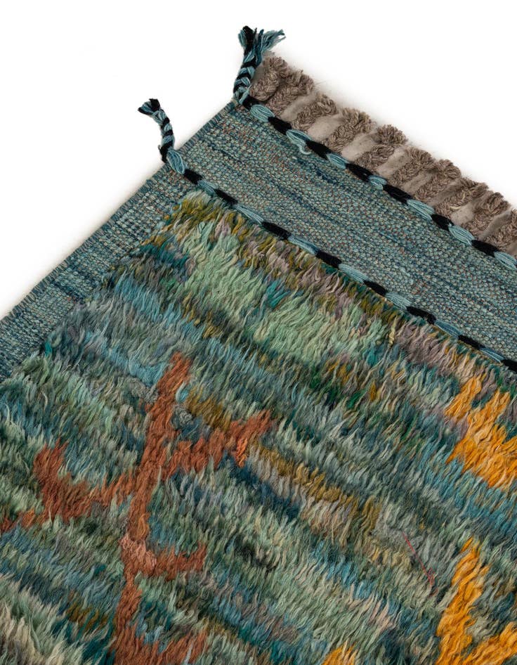 Detail image of 8' 10 x 10' 8  Hand Knotted Moroccan Wool Rug