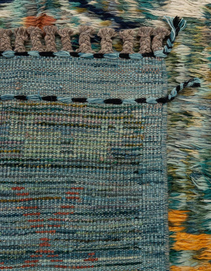 Detail image of 8' 10 x 10' 8  Hand Knotted Moroccan Wool Rug