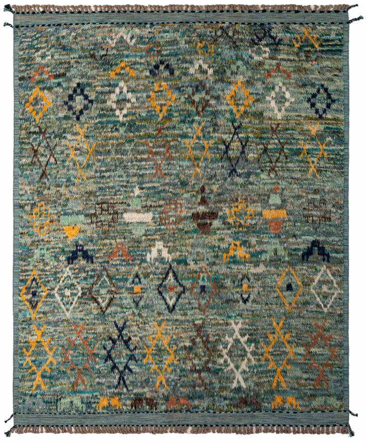 Detail image of 270cm x 325cm anudado a mano marroquí Alfombra Lana