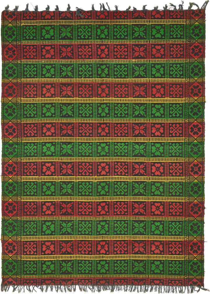 5' 5 x 8' 2 Hand Woven Moroccan Wool Rug