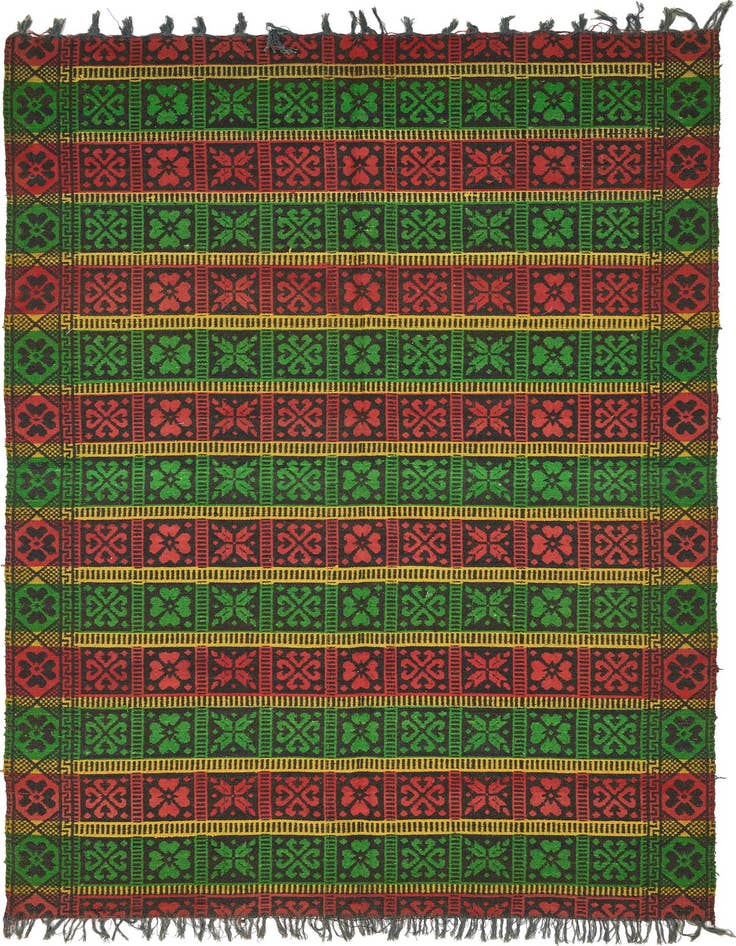 Detail image of 5' 5 x 8' 2 Hand Woven Moroccan Wool Rug
