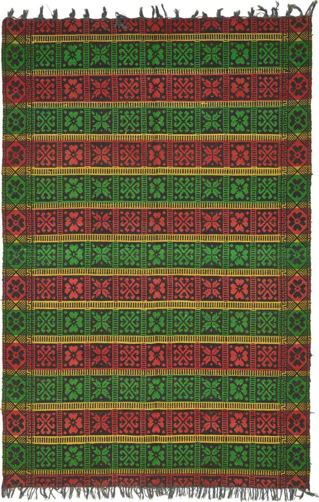 5' 5 x 8' 2 Hand Woven Moroccan Wool Rug