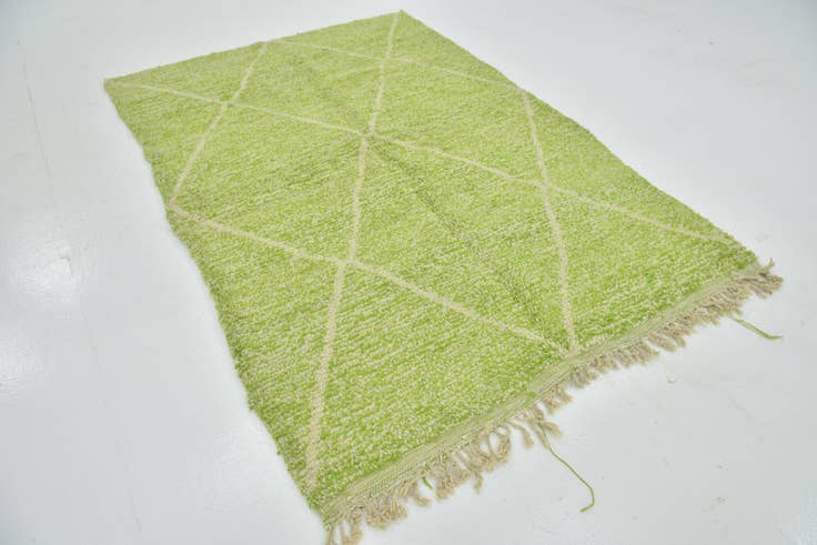Detail image of 5' 5 x 7' 10 Hand Knotted Moroccan Wool Rug