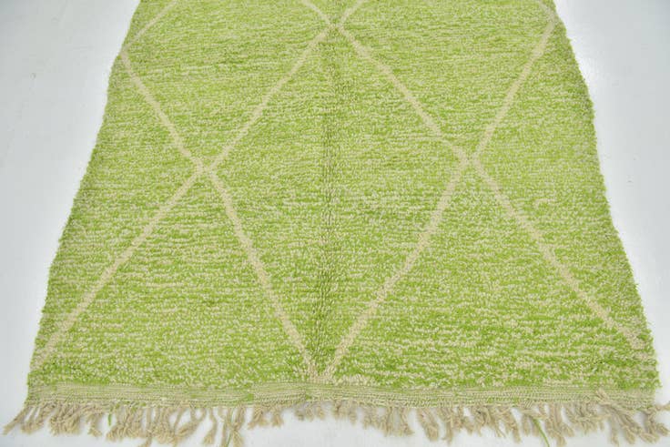 Detail image of 5' 5 x 7' 10 Hand Knotted Moroccan Wool Rug