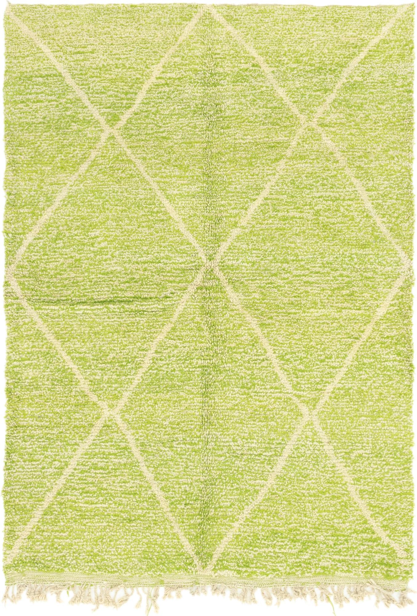 5' 5 x 7' 10 Hand Knotted Moroccan Wool Rug