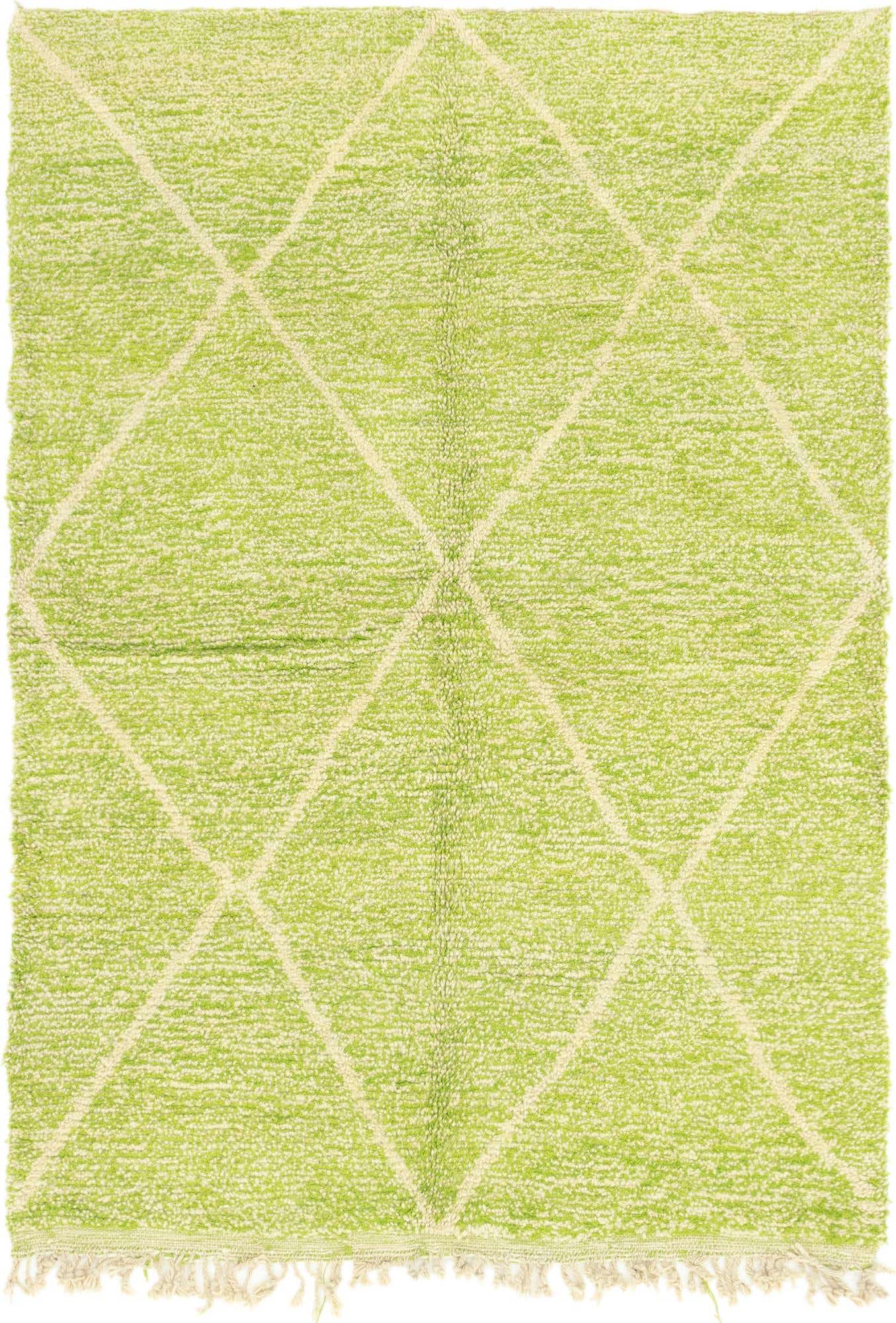 5' 5 x 7' 10 Hand Knotted Moroccan Wool Rug