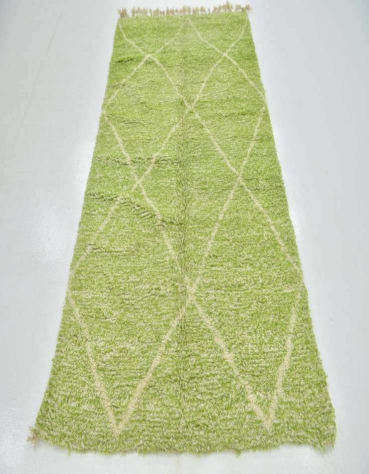 Detail image of 4' 8 x 8'  Hand Knotted Moroccan Wool Rug