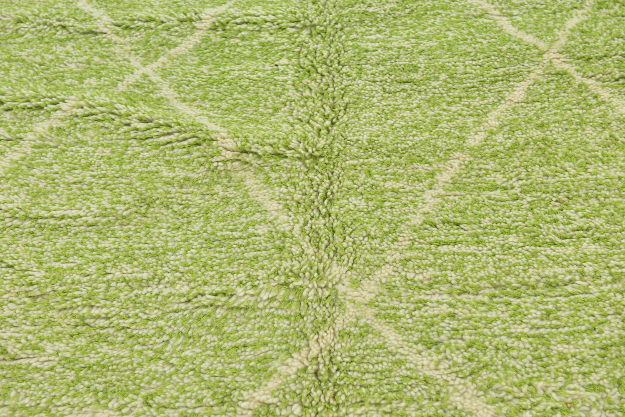4' 8 x 8' Hand Knotted Moroccan Wool Rug