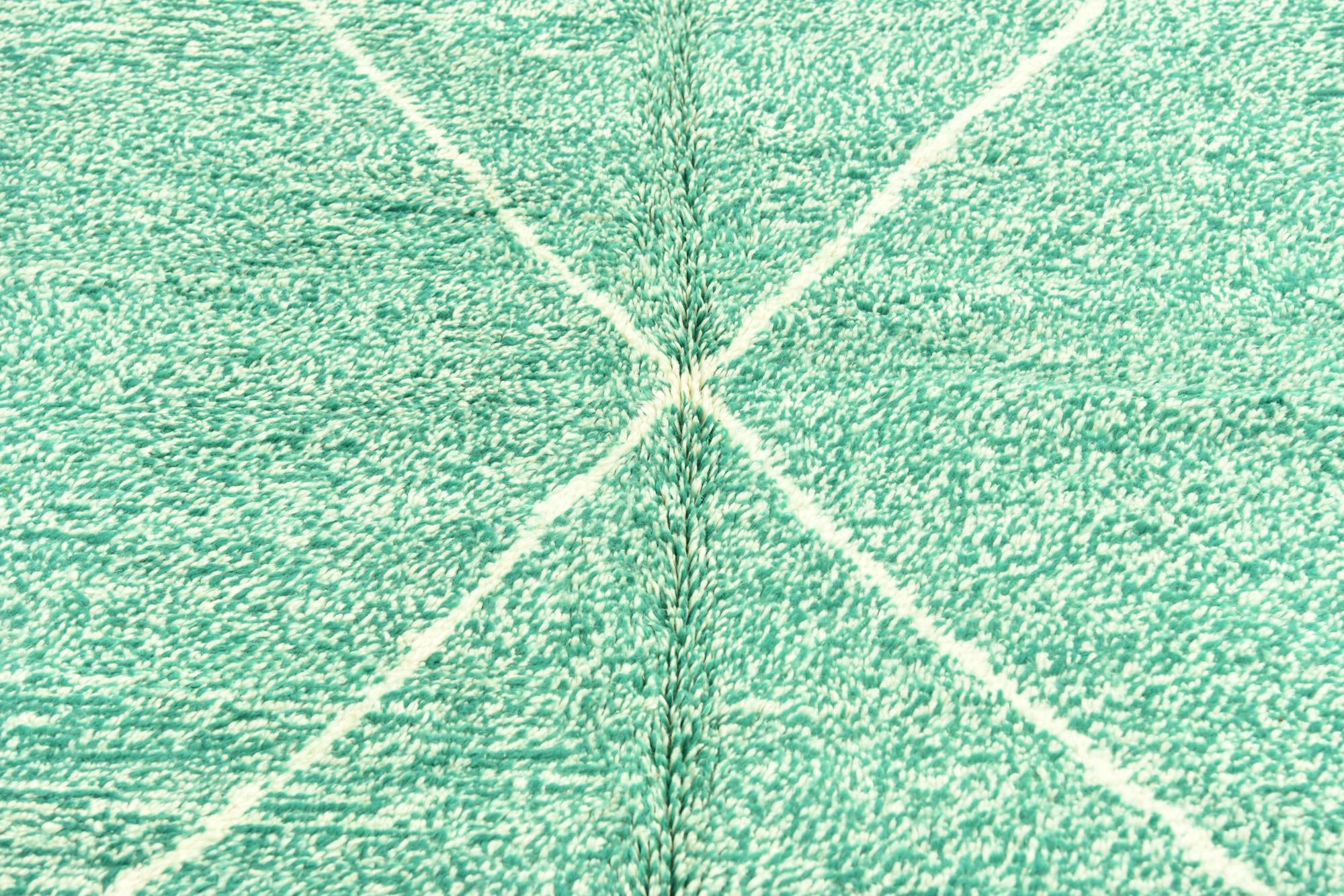 6' 8 x 9' 1 Hand Knotted Moroccan Wool Rug