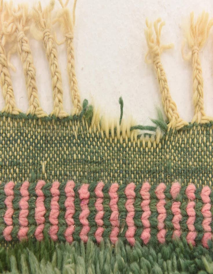 Detail image of 6' 5 x 10' 2 Hand Knotted Moroccan Wool Rug