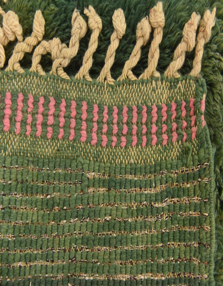 Detail image of 6' 5 x 10' 2 Hand Knotted Moroccan Wool Rug