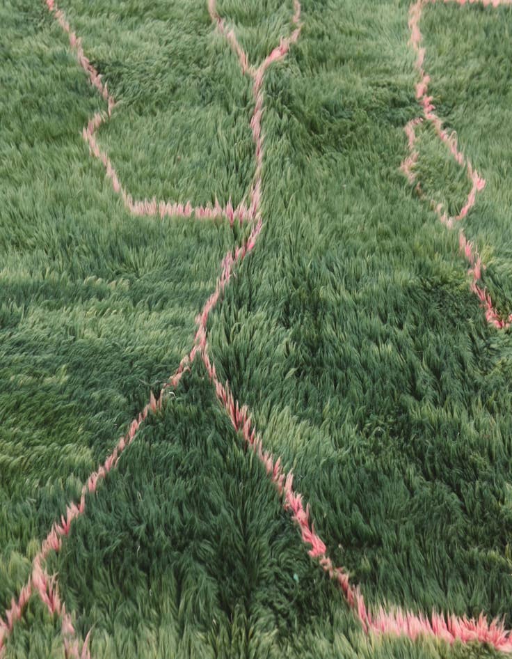 Detail image of 6' 5 x 10' 2 Hand Knotted Moroccan Wool Rug