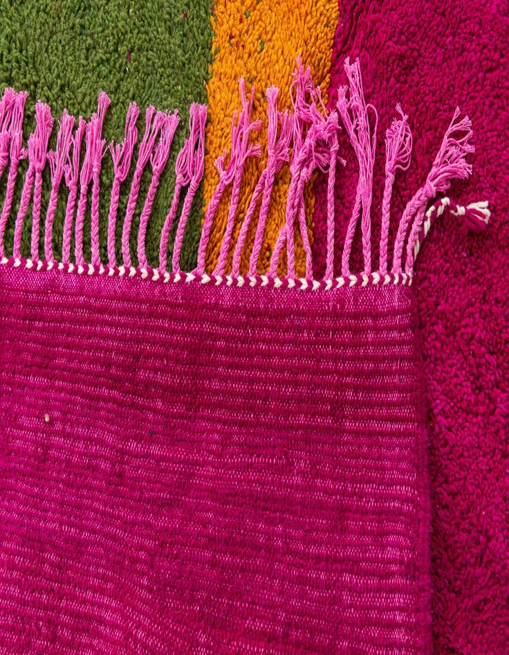 Detail image of 7' x 10'  Hand Knotted Moroccan Wool Rug