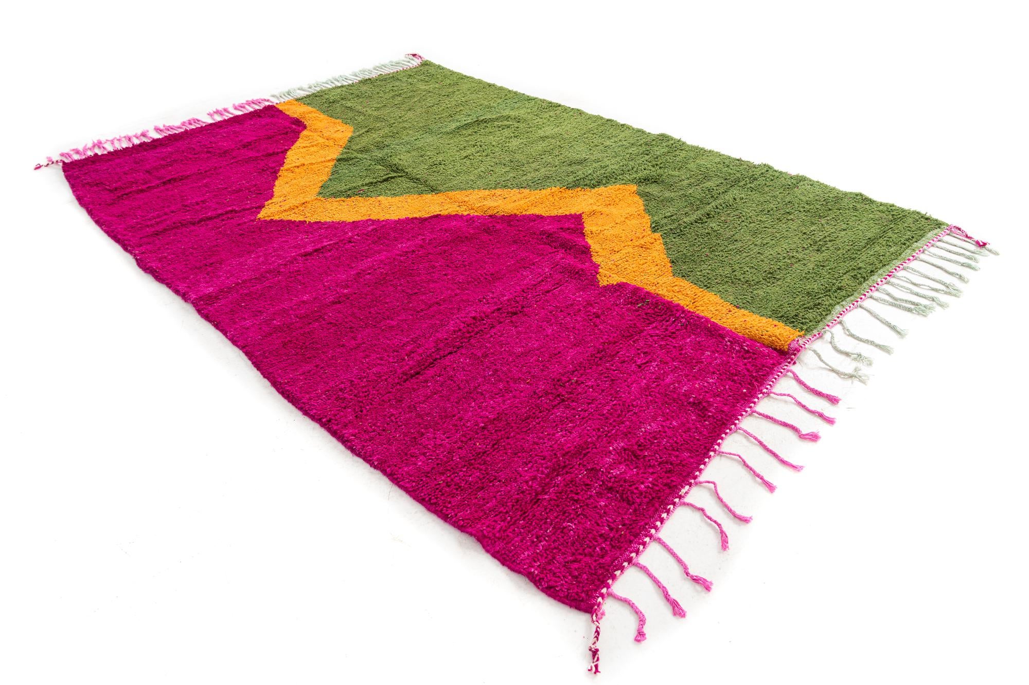 7' x 10' Hand Knotted Moroccan Wool Rug