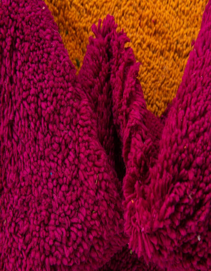 Detail image of 7' x 10'  Hand Knotted Moroccan Wool Rug