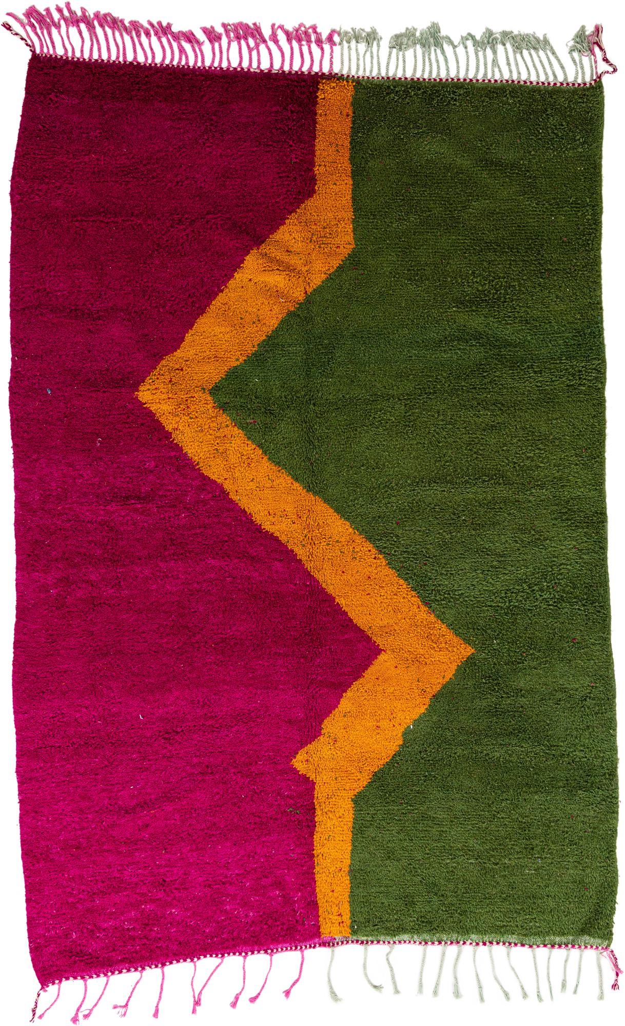 7' x 10' Hand Knotted Moroccan Wool Rug