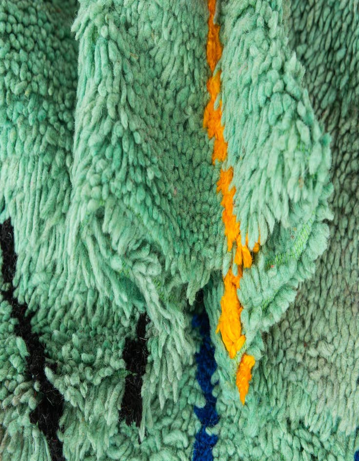 Detail image of 6' 9 x 9' 4  Hand Knotted Moroccan Wool Rug