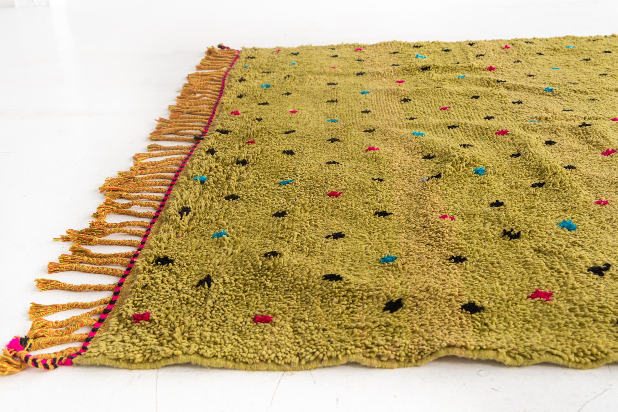6' 8 x 10' 4 Hand Knotted Moroccan Wool Rug