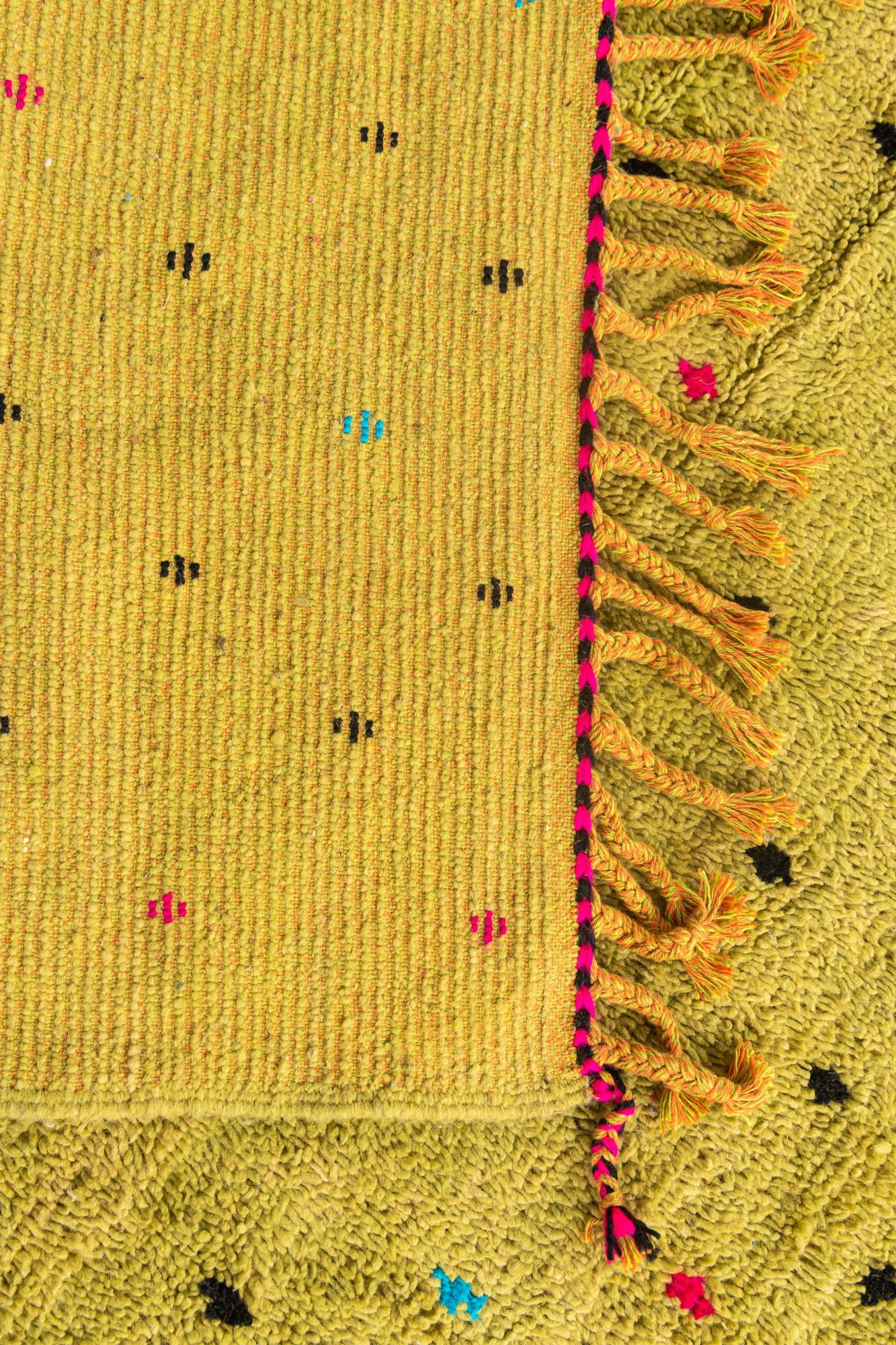 6' 8 x 10' 4 Hand Knotted Moroccan Wool Rug