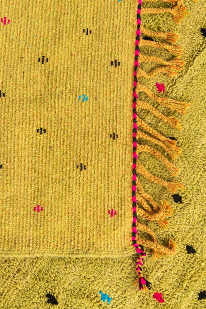 6' 8 x 10' 4 Hand Knotted Moroccan Wool Rug