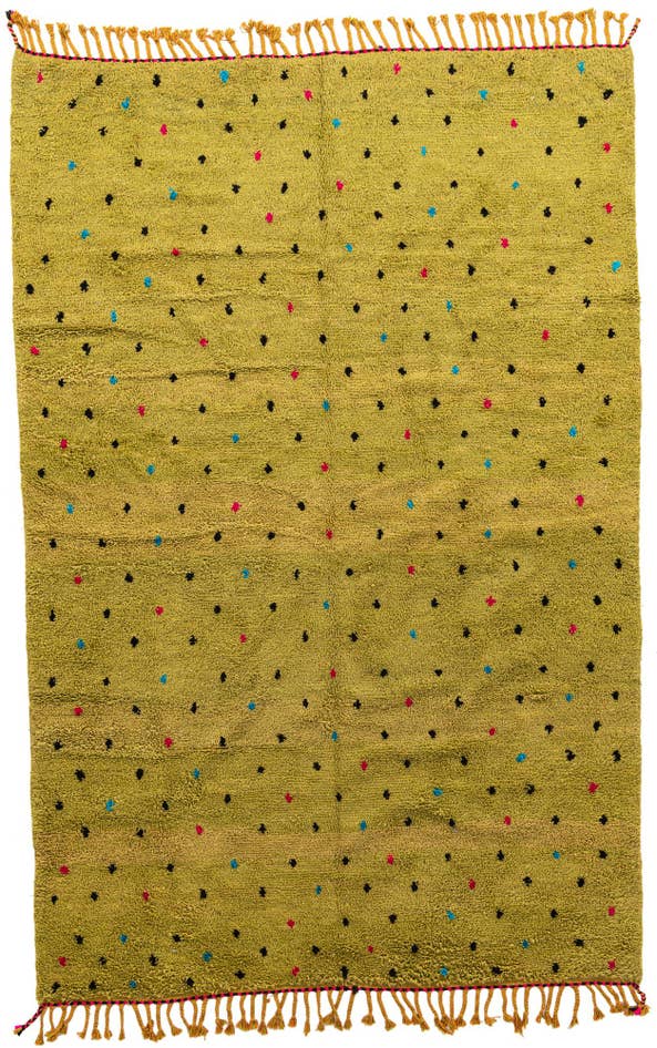 Detail image of 6' 8 x 10' 4 Hand Knotted Moroccan Wool Rug