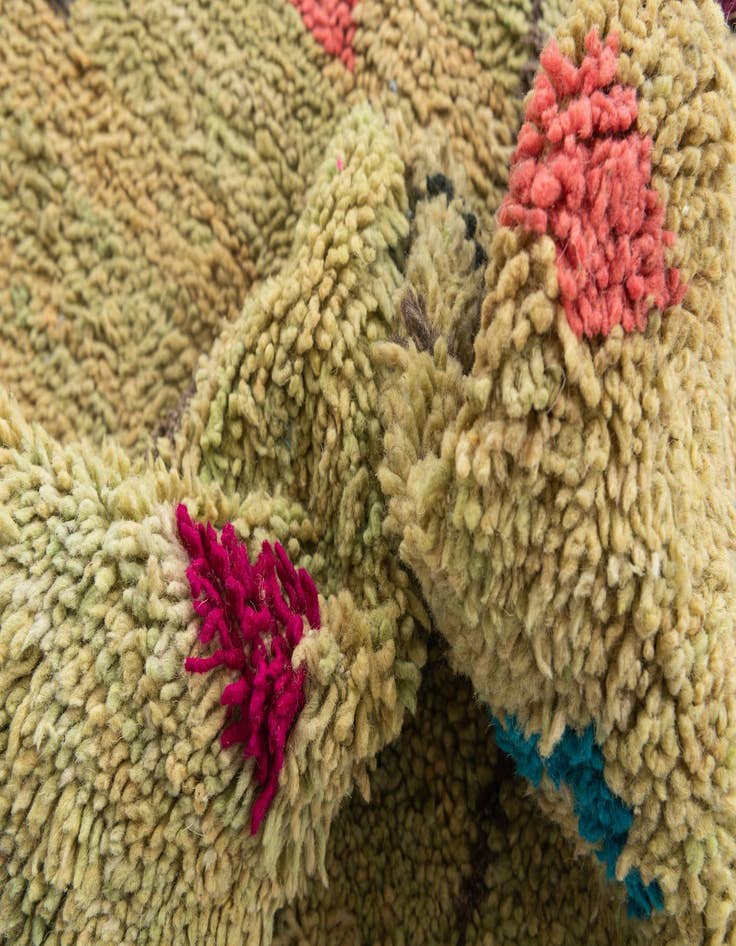 Detail image of 5' 3 x 8'  Hand Knotted Moroccan Wool Rug