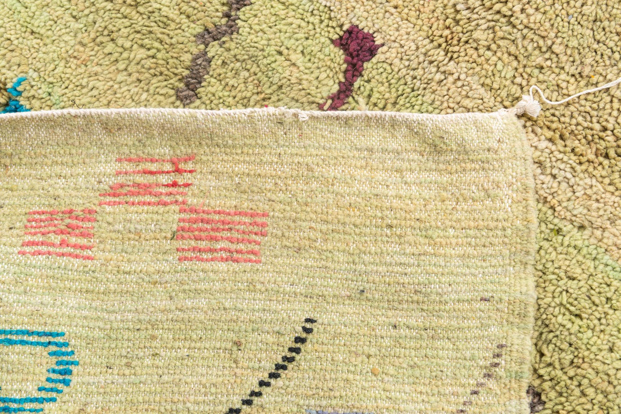 5' 3 x 8' Hand Knotted Moroccan Wool Rug