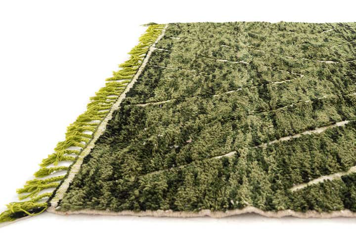 6' 9 x 10' 3 Hand Knotted Moroccan Wool Rug