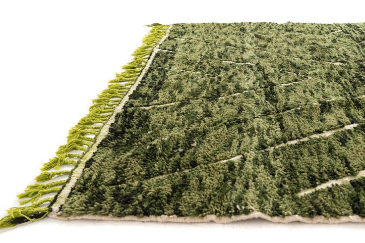 Detail image of 6' 9 x 10' 3 Hand Knotted Moroccan Wool Rug