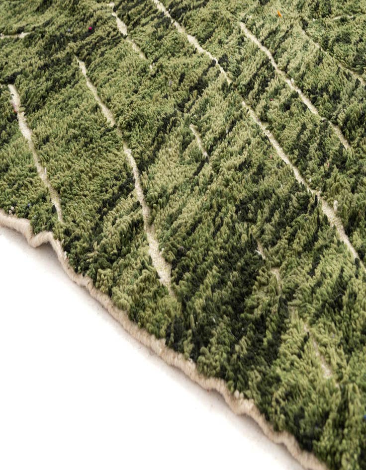 Detail image of 6' 9 x 10' 3  Hand Knotted Moroccan Wool Rug