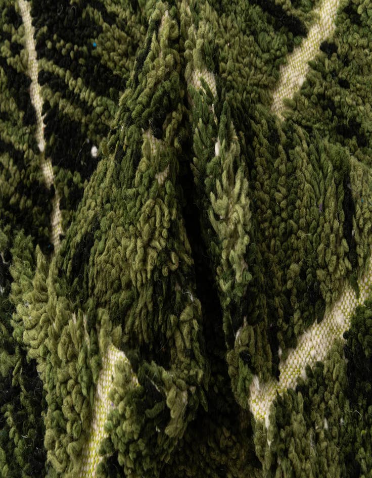 Detail image of 6' 9 x 10' 3  Hand Knotted Moroccan Wool Rug