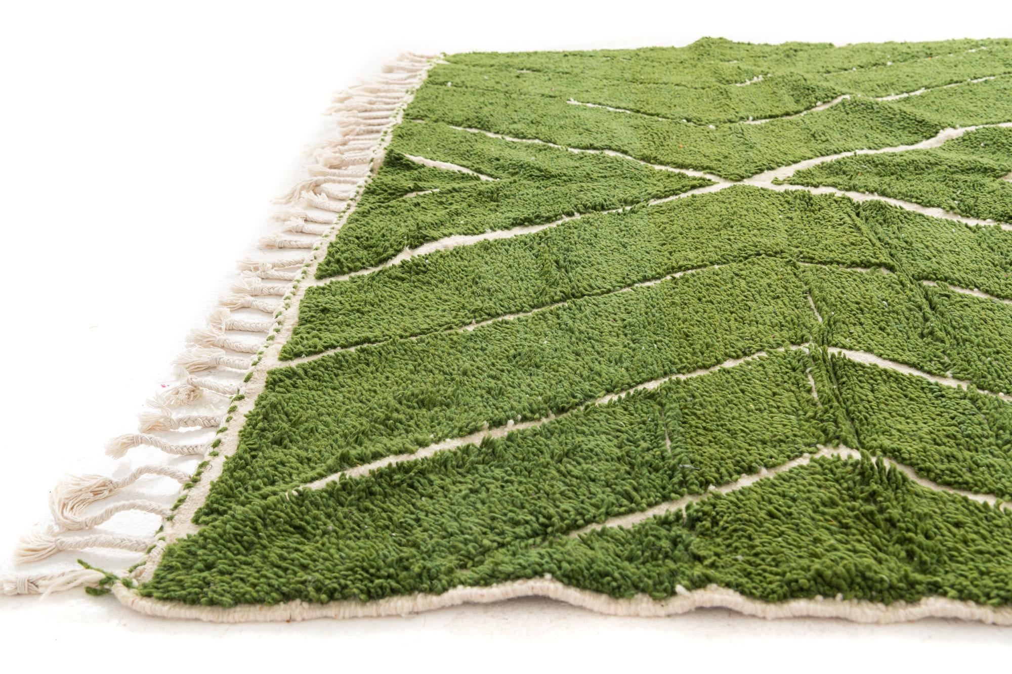 6' 10 x 10' 2 Hand Knotted Moroccan Wool Rug
