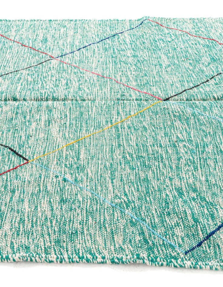 Detail image of 6' 5 x 9' 6  Hand Knotted Moroccan Wool Rug