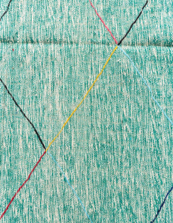 Detail image of 6' 5 x 9' 6  Hand Knotted Moroccan Wool Rug