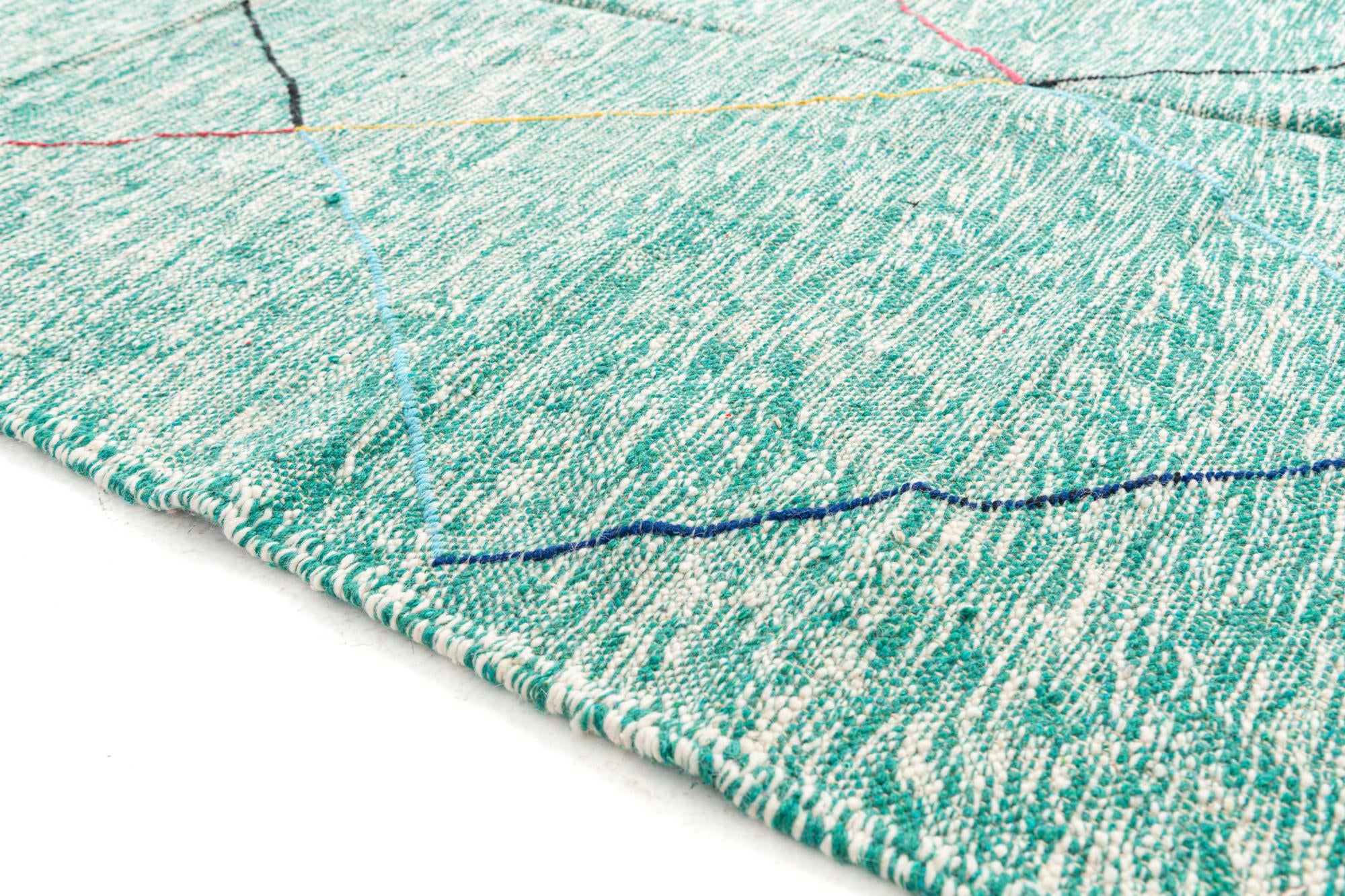 6' 5 x 9' 6 Hand Knotted Moroccan Wool Rug