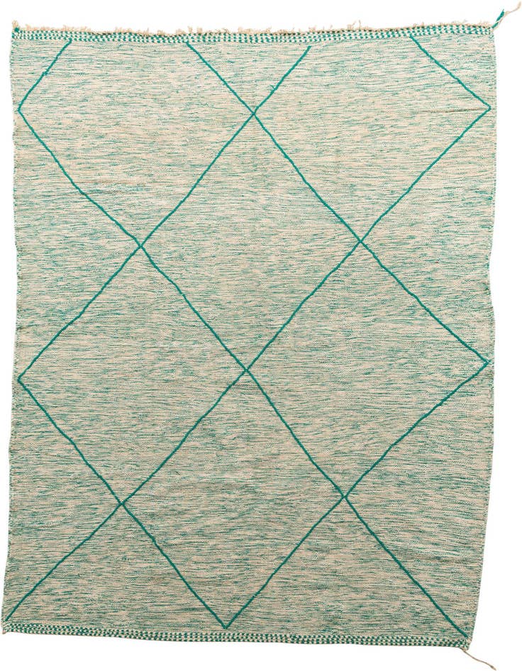Detail image of 8' 10 x 12' 9 Hand Knotted Moroccan Wool Rug