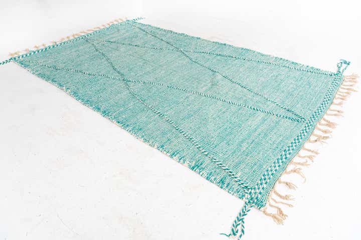 6' 3 x 10' 9 Hand Knotted Moroccan Wool Rug