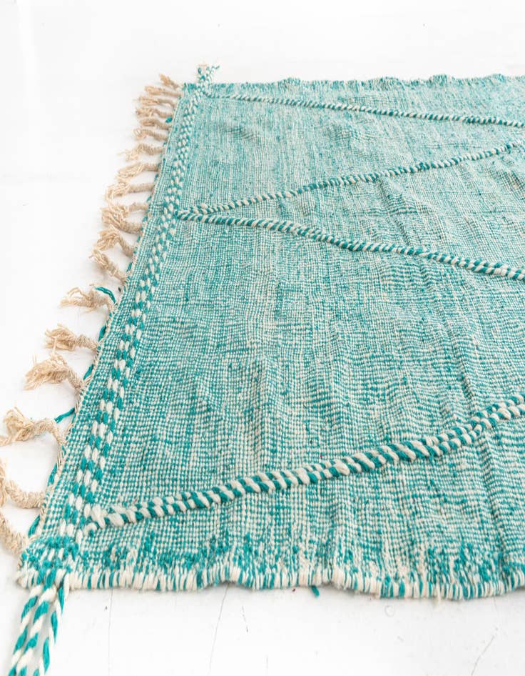 Detail image of 6' 3 x 10' 9  Hand Knotted Moroccan Wool Rug