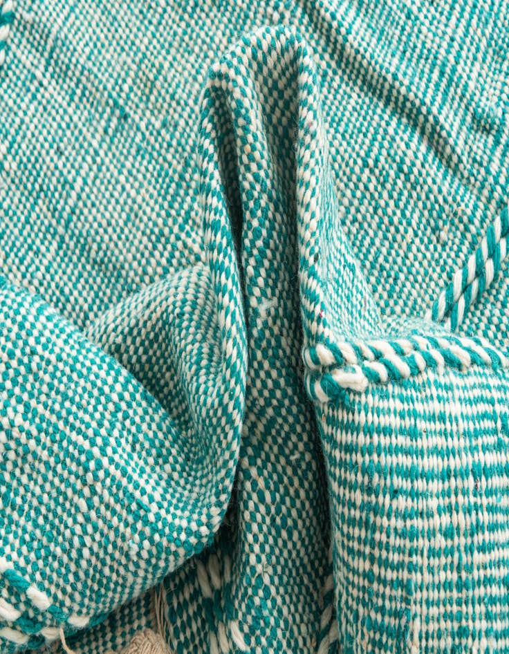 Detail image of 6' 3 x 10' 9  Hand Knotted Moroccan Wool Rug