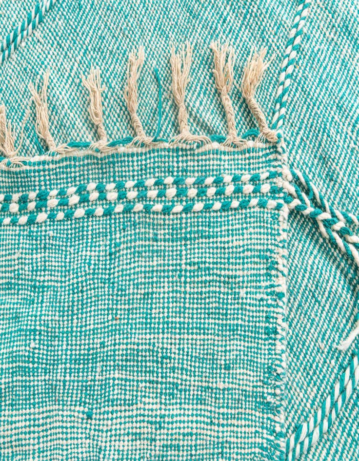 Detail image of 6' 3 x 10' 9  Hand Knotted Moroccan Wool Rug