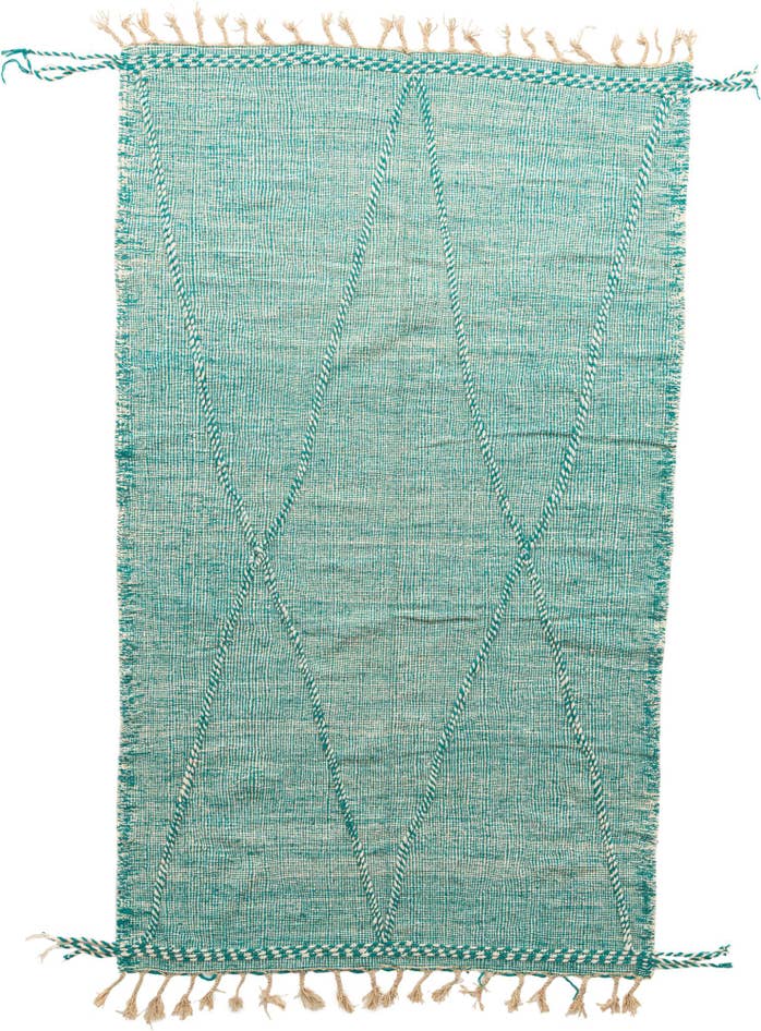 Detail image of 6' 3 x 10' 9 Hand Knotted Moroccan Wool Rug