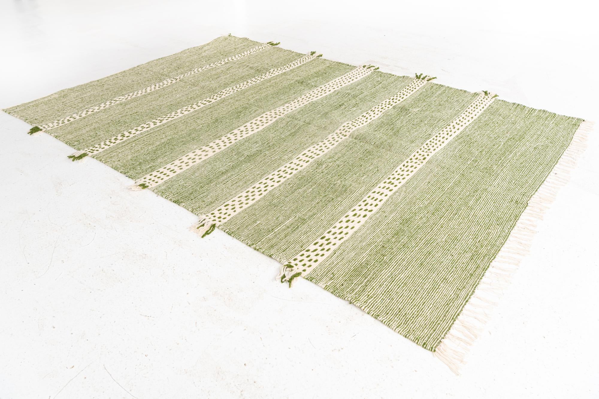 6' 6 x 10' Hand Knotted Moroccan Wool Rug