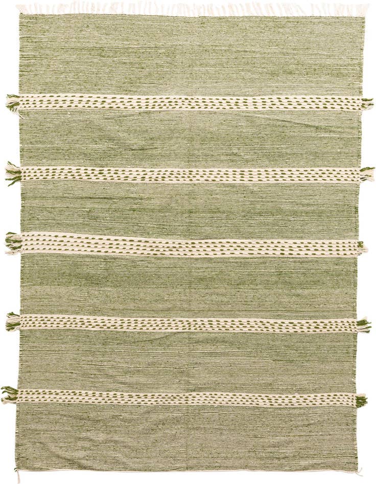 Detail image of 6' 6 x 10' Hand Knotted Moroccan Wool Rug