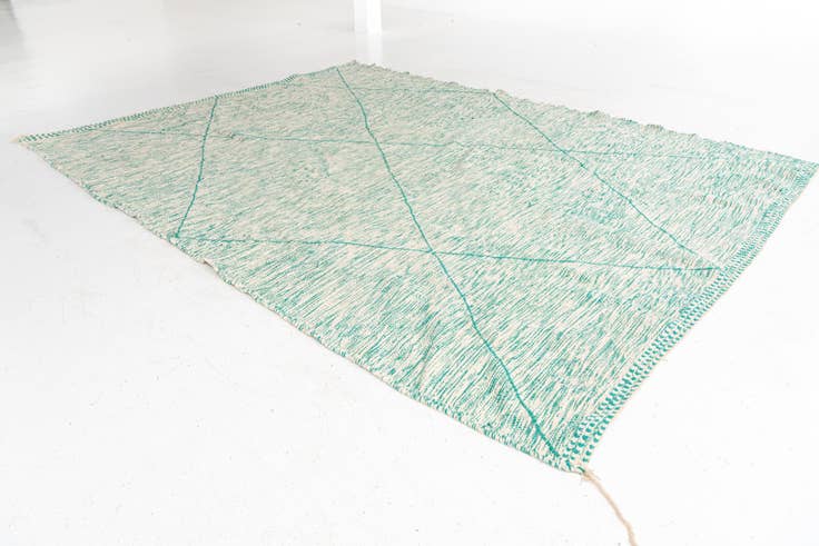 Detail image of 9' 4 x 12' 7 Hand Knotted Moroccan Wool Rug