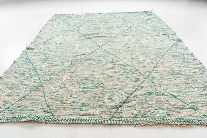 9' 4 x 12' 7 Hand Knotted Moroccan Wool Rug