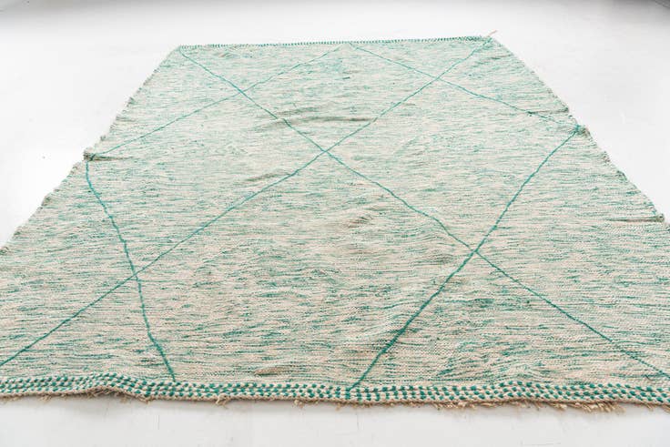 Detail image of 9' 4 x 12' 7 Hand Knotted Moroccan Wool Rug