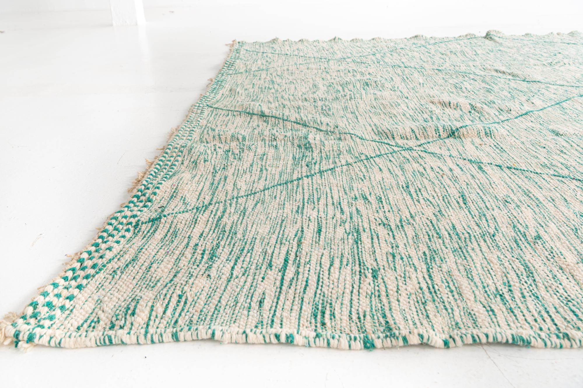 9' 4 x 12' 7 Hand Knotted Moroccan Wool Rug